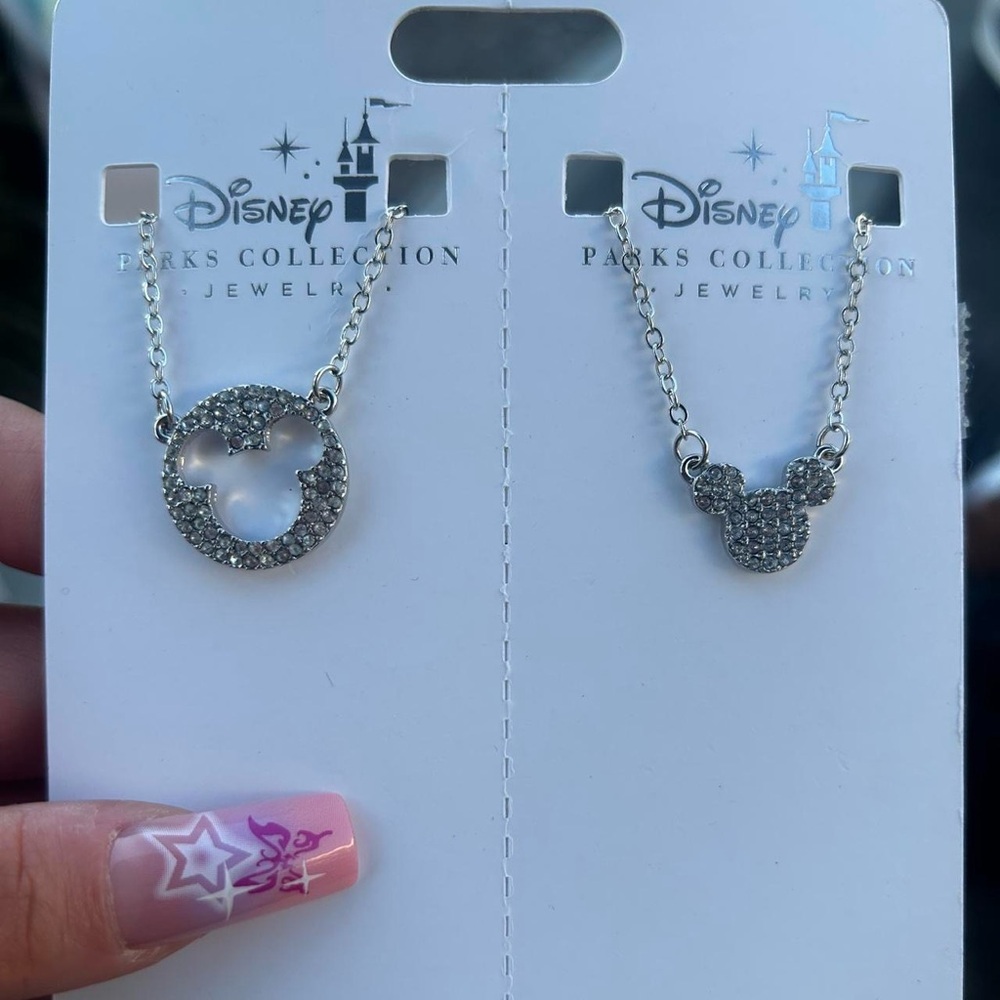 silver disney necklaces